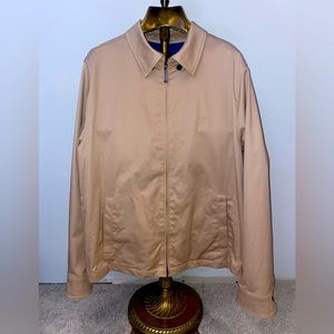 Brooks brothers, spring, and fall khaki  bomber jacket size large!